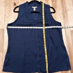 Banana Republic Factory Dark Blue Sleeveless Blouse